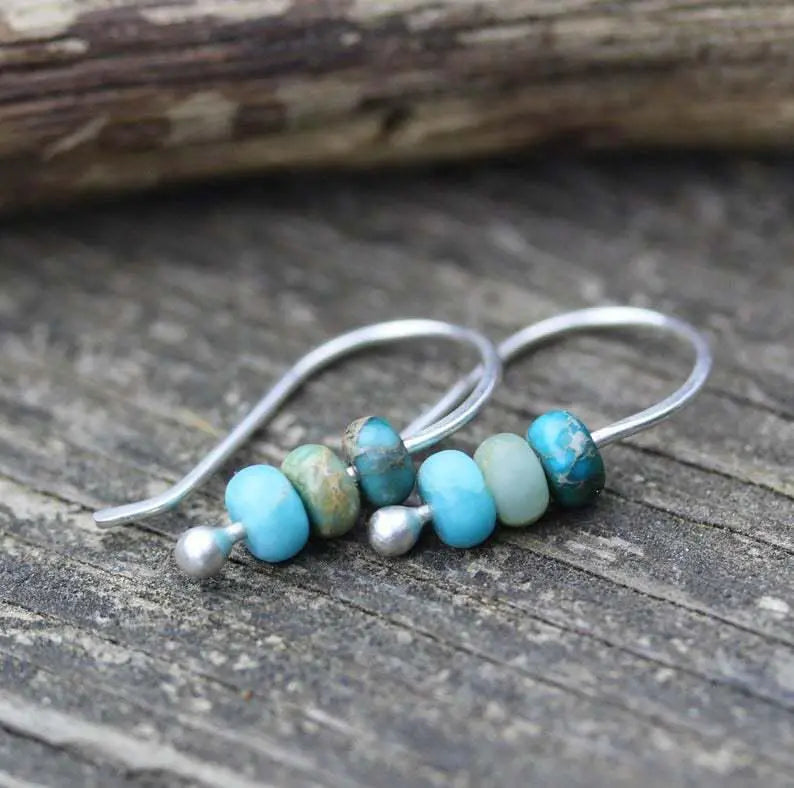Turquoise Pearl Earrings Claire