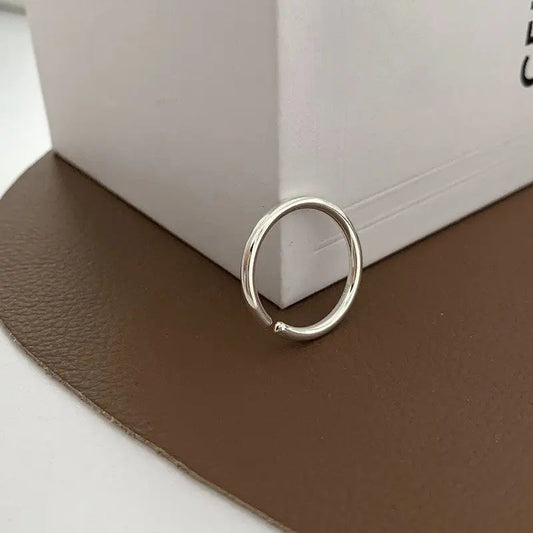 Minimalist silver ring for everyday wear Unique Joyas