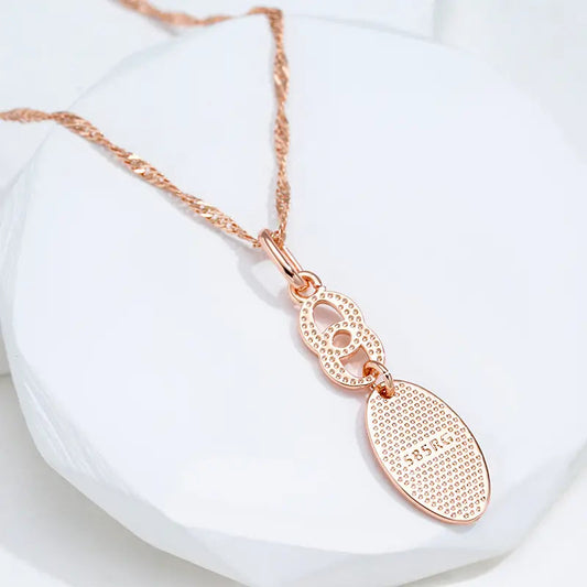 Gold-plated necklace with a shiny tip Unique Joyas
