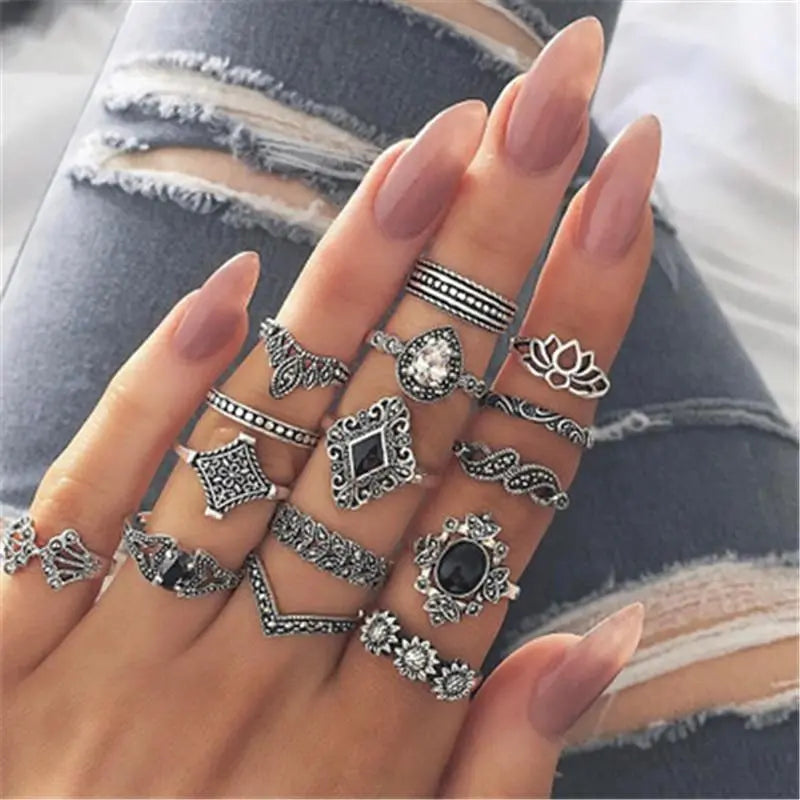 Unique pack with 8 to 12 rings Unique Joyas