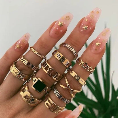 Unique Premium Pack of 8 to 12 Rings Claire Jewelry